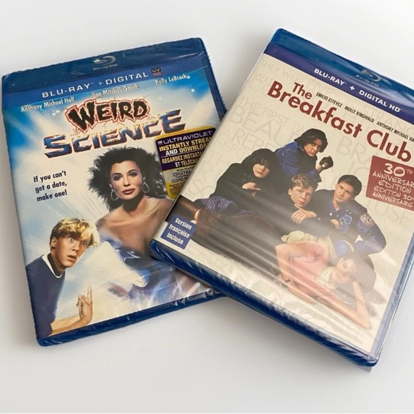 The Breakfast Club and Weird Science Blu-ray Bundle NEW *Factory Sealed* - Picture 1 of 6
